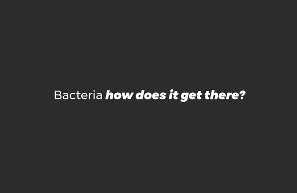 how does bacteria get into your water bottle